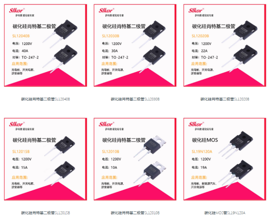 薩科微slkor產(chǎn)品碳化硅二極管系列