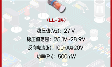 穩(wěn)壓二極管ZMM27：了解特性以及產(chǎn)品選用和代換